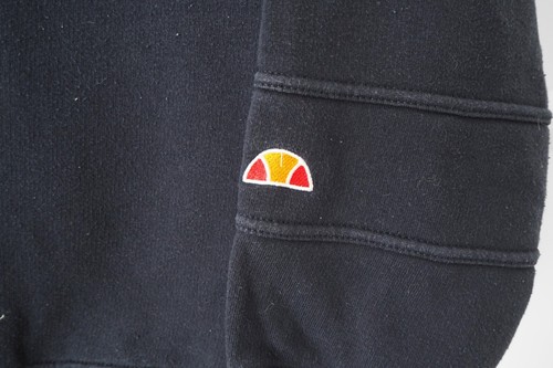Vintage ELLESSE Sweatshirt blue crewneck big logo jumper Size M 00's - Picture 4 of 5