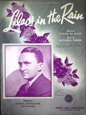 Sheet Music::LILACS IN THE RAIN::Harry Marshard &amp; His Orchestra &#169;1939