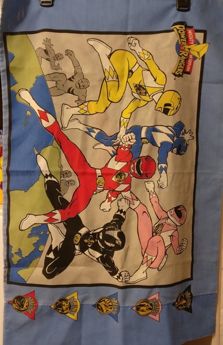 VTG 1994 SABAN POWER RANGERS STANDARD PILLOWCASE - Picture 2 of 5