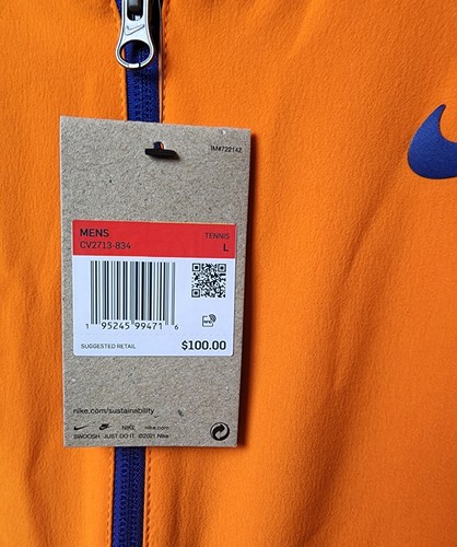 Nike Spring Rafael Nadal Tennisjacke Herren Large Orange CV2713-834 - Bild 4 von 9