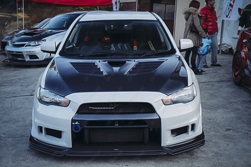 Carbon Evolution X VS Ver.2 Style Hood Bonnet for 2008-2017 Mitsubishi Lancer - Picture 5 of 24