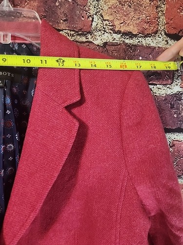 Blazer Talbots Aberdeen lana rosa scuro foderato due bottoni preppy taglia 16 C92 - Foto 4 di 9