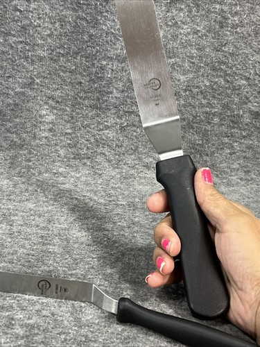 Mercer Culinary Offset Spatulas M18820 Black 8”  M18830 Black 5” Icing Pastry - Picture 5 of 11