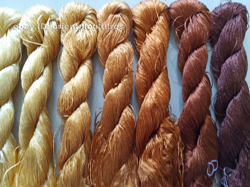 9 paquetes de seda de morera natural 100 % real, bordado a mano hilo/hilo de seda bordado - Imagen 5 de 12