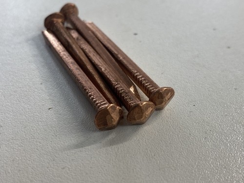 Copper Rosehead Nails Boat Marine Restoration Square Shaft 25mm - 100mm - Picture 15 of 24