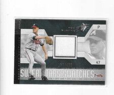 2002 SPx Super Star Swatches Silver Tom Glavine #173 #'d 157/400 Braves