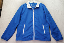 Michael Kors Windbreaker Jacket Mens Large Blue Polyester Mesh Lined Full Zipper