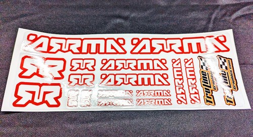 ARRMA R/C STICKER SHEET - RED & WHITE - 第 1/1 張圖片