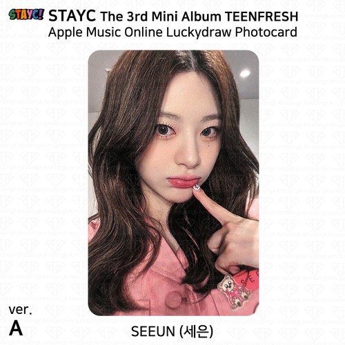 StayC Das 3. Mini Album TEENFRESH Online Lucky Draw Fotokarte Apple Music KPOP - Bild 4 von 45