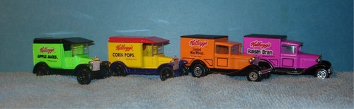 MATCHBOX - LOTE DE 4 CAMIONES MARCA CEREALES KELLOGG'S - PROMOCIONALES - TREN S 1:64 - Imagen 3 de 11