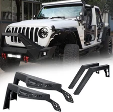 4PCS Front & Rear Fender Flares Kit for 2018-2023 Jeep Wrangler JL Powder-Coated