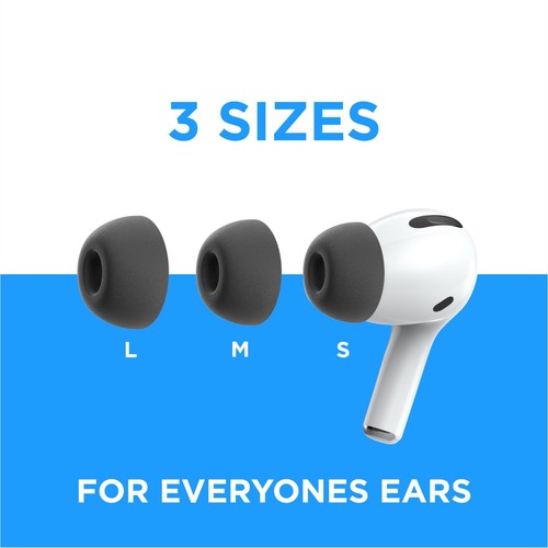 Premium Memory Foam Ear Tips for AirPods Pro | 3 PAIRS | S,M,L Replacement Buds - Picture 15 of 19