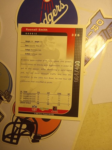 2002 Score Final Score /400 Raonall Smith #326 - Bild 6 von 6
