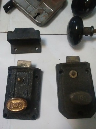 Antique & Vintage Door Locks & Latches Lot for Parts/Repair - Picture 2 of 11
