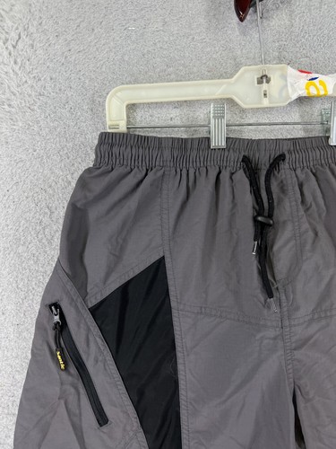 Santic Cycling Shorts Adult Large Gray Black BMX Cargo Lined Padded Nylon Shell - Picture 4 of 15