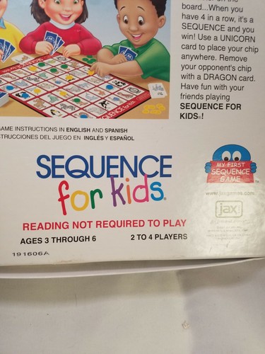 Sequence for Kids- Jax Ltd 2001- Reading not Required Complete  - Picture 6 of 10