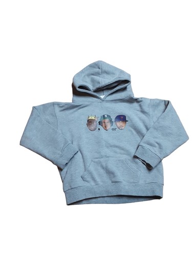 Little Giants Giant Shorties Biggie, Jay-Z, Kanye Kids Hoodie Gray (Size: 8-10) - Picture 1 of 3
