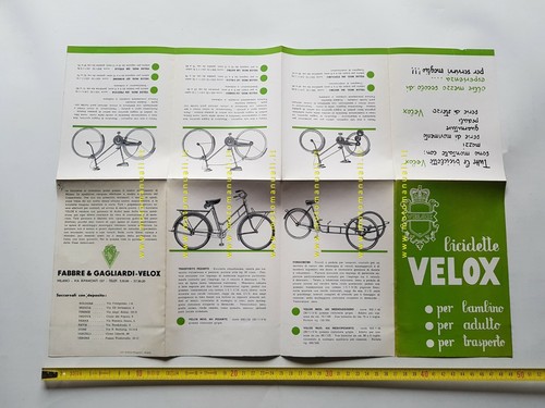Fabbre & Gagliardi Fahrräder Velox 50er Jahre Modelle Original Prospekt - Bild 3 von 3