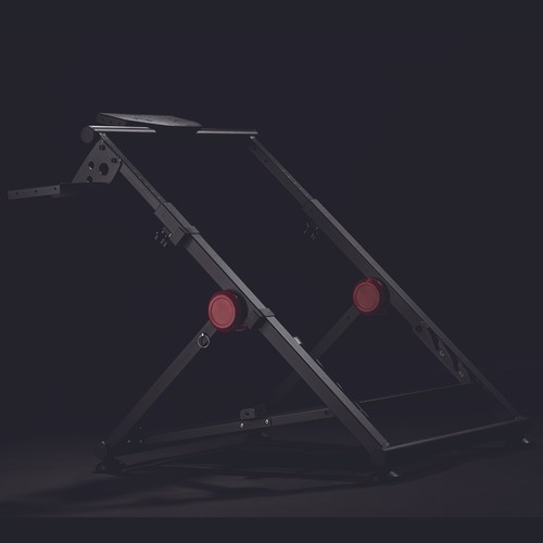 Support de pédales de volant de jeu en acier pliable réglable antidérapant HQ - Photo 5/10