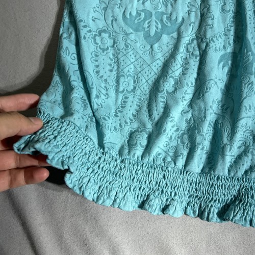 LRL Lauren Ralph Lauren Women Top Blue tunic Floral Design - Picture 5 of 15