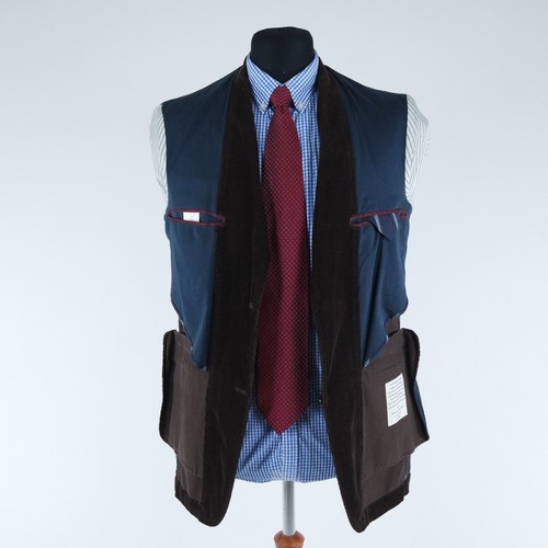 Herren Cord Sport Mantel 40R US Größe MCNEAL Dunkelbraun Baumwolle Blazer Jacke - Bild 10 von 14
