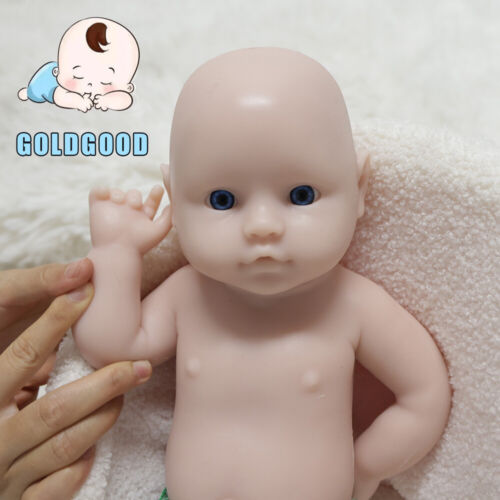 On Sale 16.5" Unpainted Doll Open Eyes Newborn Girl Soft Full Silicone Baby Doll - Picture 2 of 10