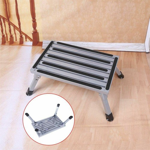 Stool 200KG Portable Folding Aluminium Step Caravan Accessories Ladder Trailer - Picture 10 of 12