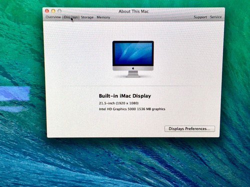 Apple iMac 21.5 inch Mid 2014 1.4 GHz Dual Core i5 8GB RAM Intel HD 1536MB - Afbeelding 9 van 18