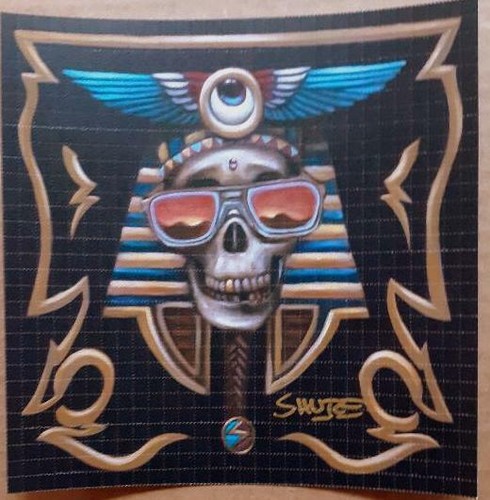 LONGTIME FAN 2.0 - BLOTTER ART - 2019 - 7,5x7,5 - JACK SHURE - THANKS DEAD - 