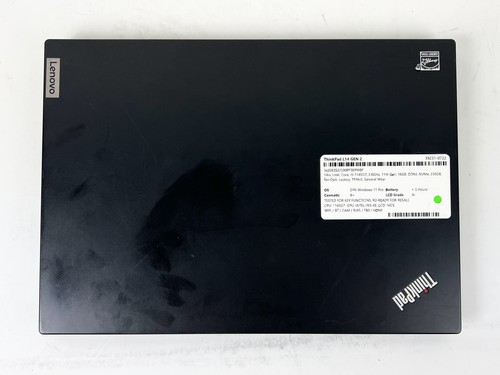 Lenovo ThinkPad L14 Gen 2 14" i5-1145G7 2.6GHz 16GB DDR4 256GB NVMe Win11Pro B+ - Picture 3 of 11