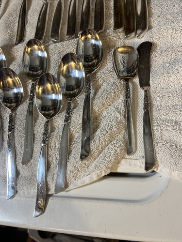 56 Pc Set Community SOUTH SEAS Silverplate Flatware Circa 1955 Very Nice F8 - Picture 2 of 13