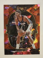 2022-23 Select Jabari Smith Jr. Red Cracked Ice Prizm RC #69 Rockets Color Match