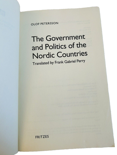 The government and politics of the Nordic countries 1994 Publica Olof Petersson - 第 15/18 張圖片