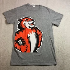 RIT Tigers Shirt Mens Small Gray Short Sleeve Crew Neck