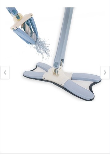 360 Cleaning Mop Microfiber Self Hands Free Wringing Wet Dry Dust Mop Reusable - Picture 1 of 4