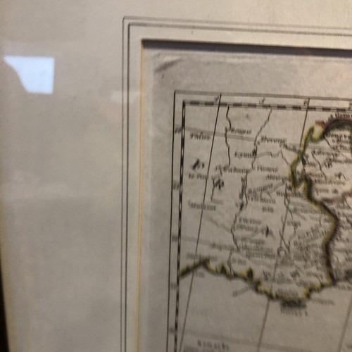 1814 ORIGINAL Antique Framed Map Italy & Sardinia Matthew Carey's General Atlas - Picture 9 of 13