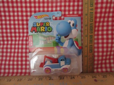 NIP~NINTENDO SUPER MARIO-LT.BLUE YOSHI HOT WHEELS-FIRST APPERARNCE-GRM39-4810