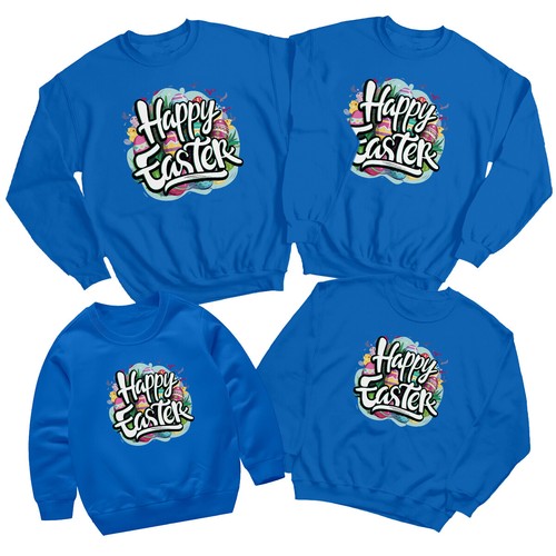 Family Eggs Happy Easter Sweatshirt Jumper Festival Holiday Party Matching #ED - Picture 23 of 27