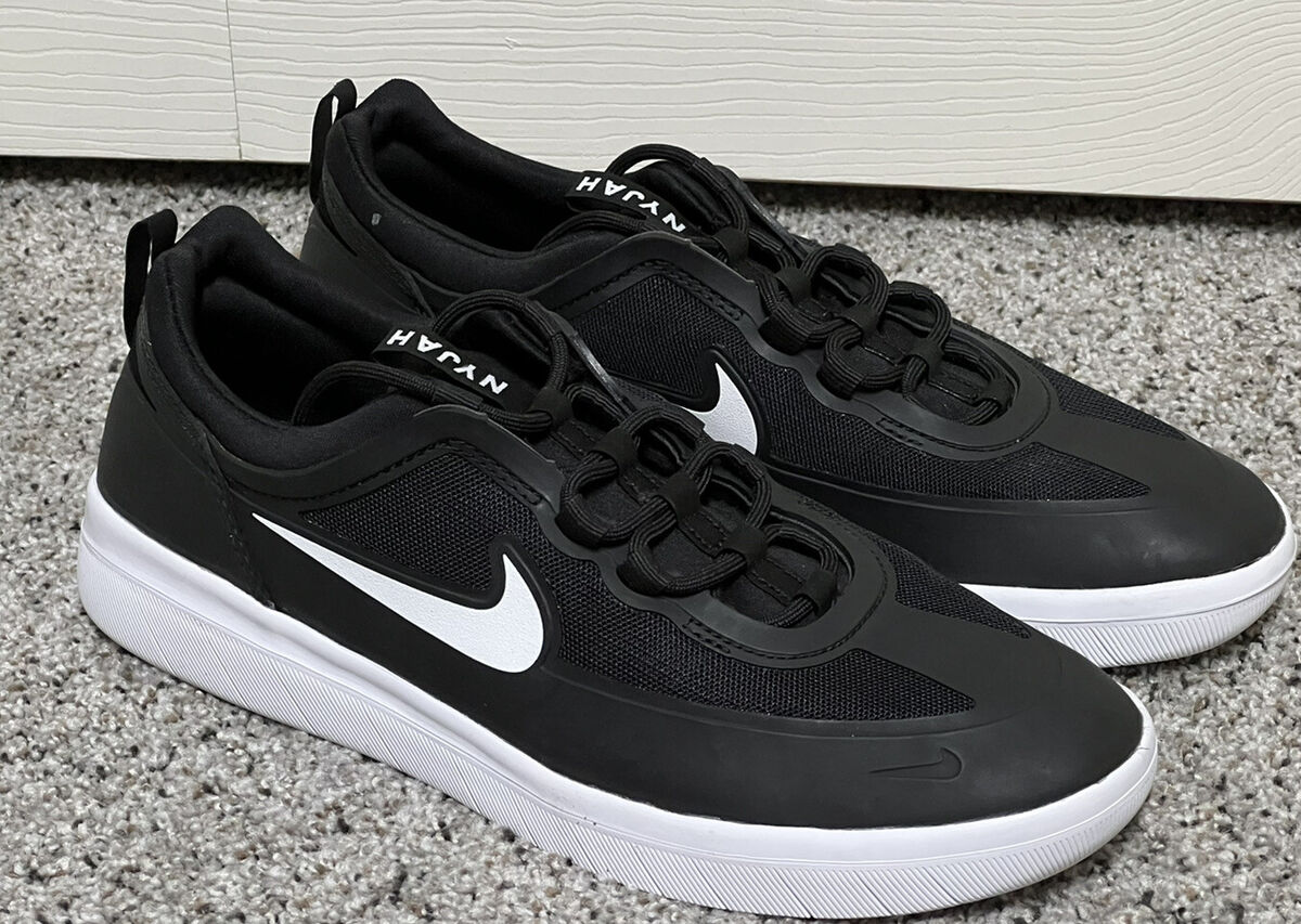 NEW Nike SB Nyjah Free 2 Black White Sneakers Shoe Skateboard BV2078 001 SZ 8.5 eBay