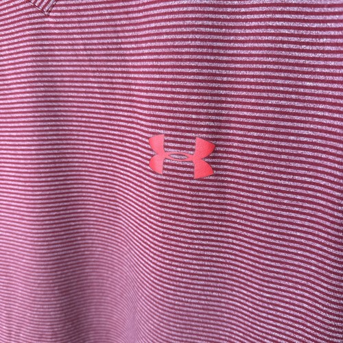 Under Armour Herren L/S Coldgear Red Shirt Hairline Striped Fitted Stretch Tee L - Bild 6 von 15