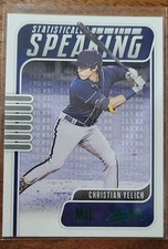 2021 Panini Absolute Statistically Speaking Green Christian Yelich