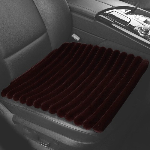 Horizontal Stripe Plush Car Seat Cushion Cover Winter Warm Chair Protector Pad - Picture 23 of 62