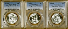 1953-S PCGS MS64 FS-401 Bugs Bunny Franklin Half Dollar - 100% Blazing White