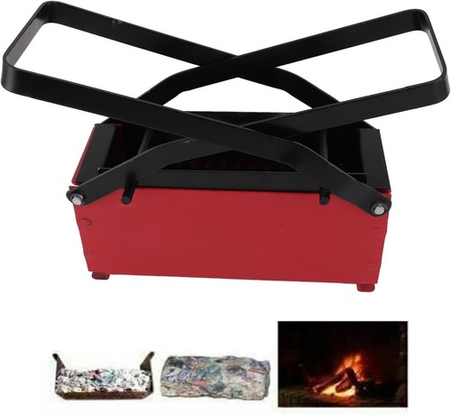 Dpofirs Paper Brick Maker, Iron Newspaper Clumping Press, Fire Brick Machine - Picture 6 of 9