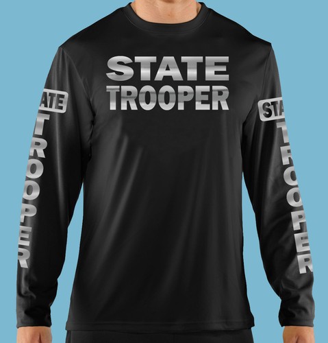 Camiseta negra de manga larga, profesional de negocios, seguridad, policía estatal, algodón - Imagen 5 de 12