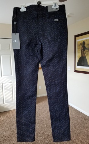 7 SEVEN FOR ALL MANKIND - Blue Black Skinny Legging Jeans Pants Girls Sz 14 NEW - Picture 5 of 11