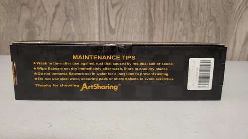 S Artsharing Cutlery Flatware Set 20 Piece Gold Stainless Steel Service for Four - Picture 5 of 9