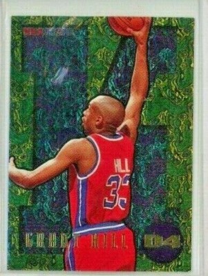 1995-96 HOOPS GRANT HILL DUNKS / SLAMS INSERT #D4 