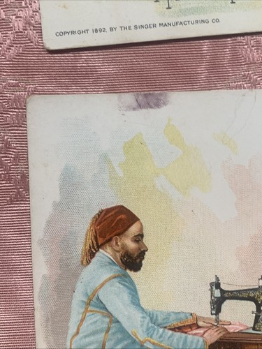 Singer Manufacturing Co. Sewing Trade Card  Costumes of All Nations 1892 Lot 15 - Picture 10 of 14