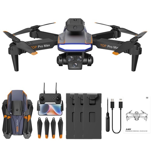 RC Drones with Camera 4K Dual HD camera WIFI FPV Foldable Quadcopter 3 Battery - Picture 1 of 10